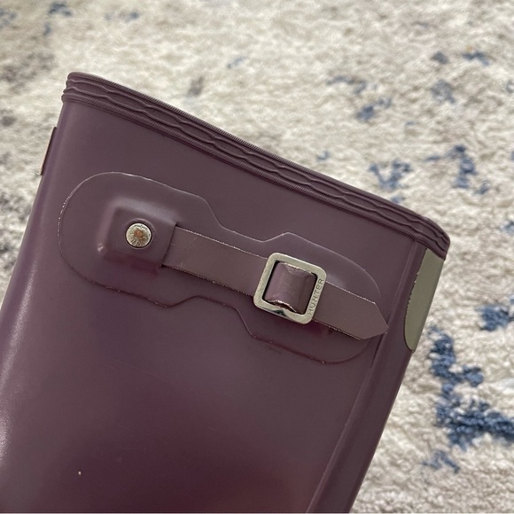 Hunter Classic Tall Rain Boots Lavender Purple Wellies Size 4 - Picture 14 of 14